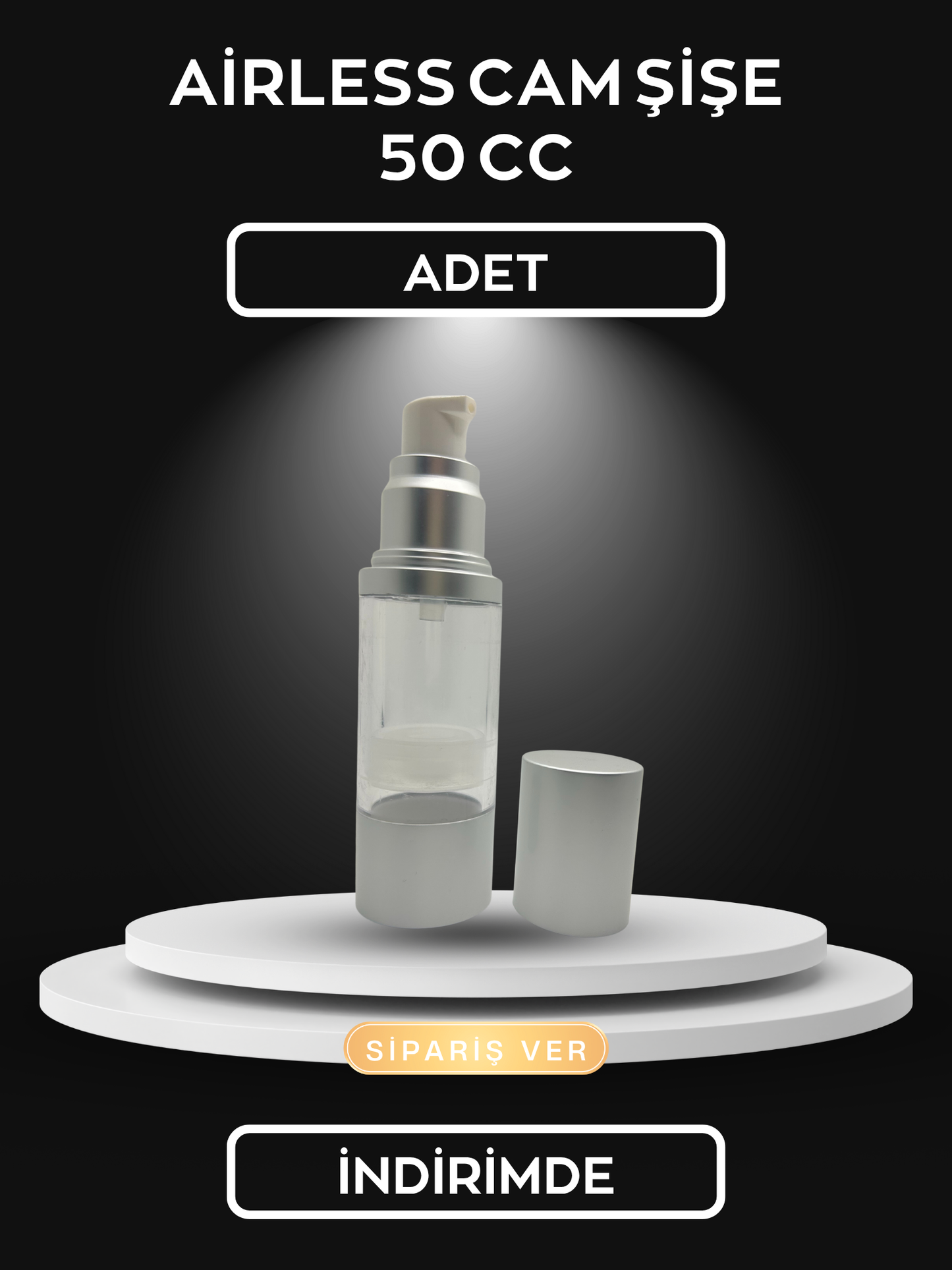 AİRLESS CAM ŞİŞE 50 CC
