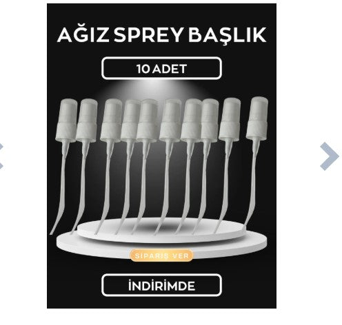 10 Adet Ağız Sprey Başlık
