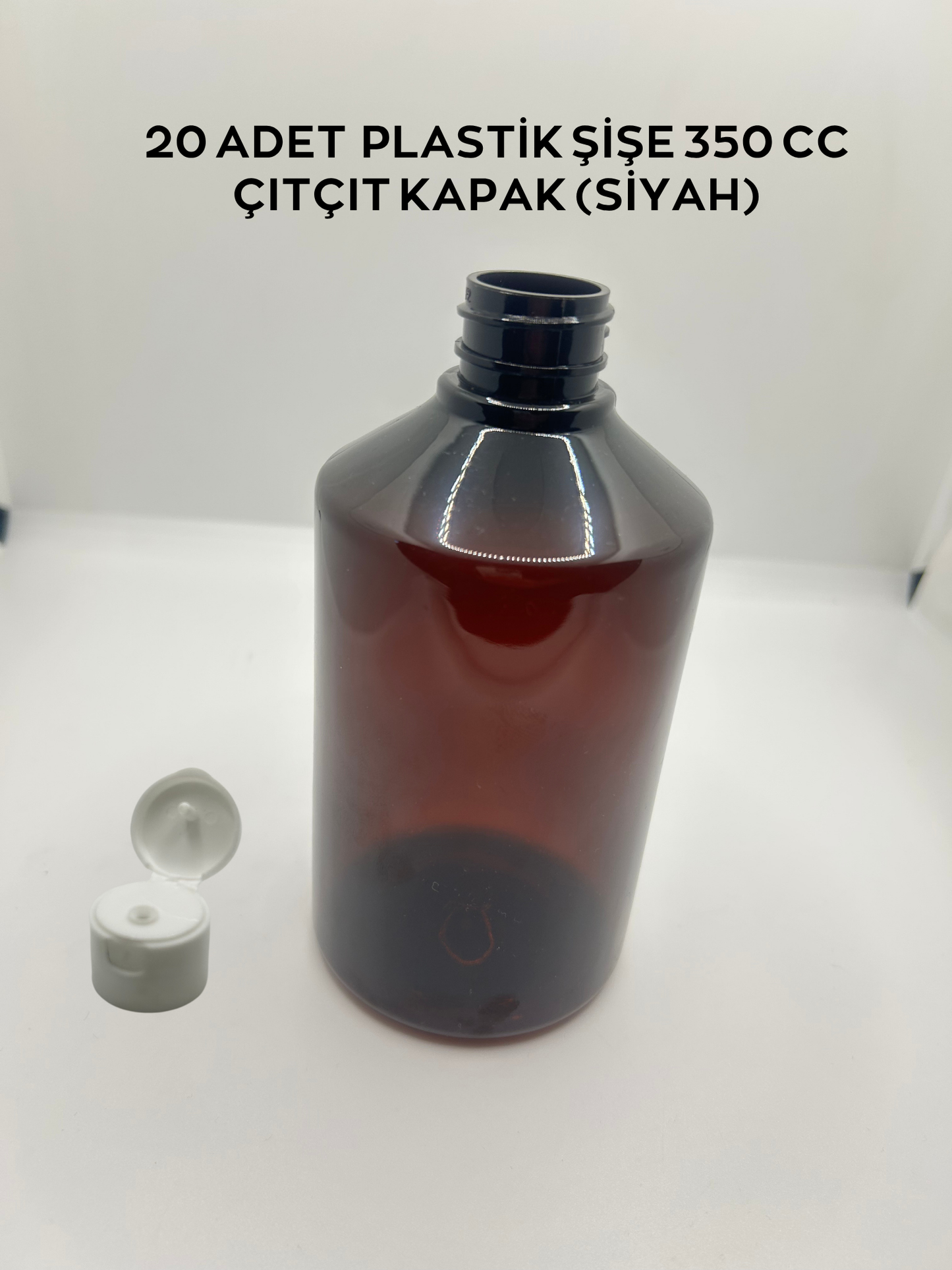 20 ADET PLASTİK ŞİŞE  / 350 CC/ ÇITÇIT KAPAKLI /BEYAZ /