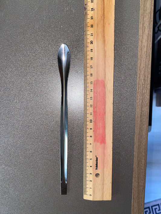 20 cm Çift Uçlu Paslanmaz Çelik Laboratuvar Kaşığı – Toz, Granül ve Numune Aktarım Spatulası