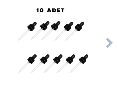 10 Adet Cam Damlalık 50cc
