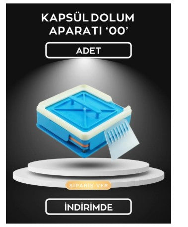 Kapsül Dolum Aparatı 1 Numara 100 Delikli Kapsül Dolum Makinesi