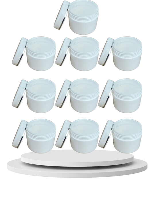 10'lu 25 gr Parlak Şeritli Pomad Kutusu – Krem, Merhem ve Kozmetik Ürün Saklama Kabı