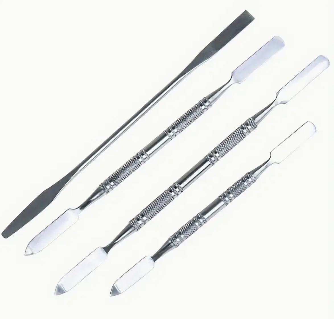 4 Adet Paslanmaz Çelik Spatula Seti