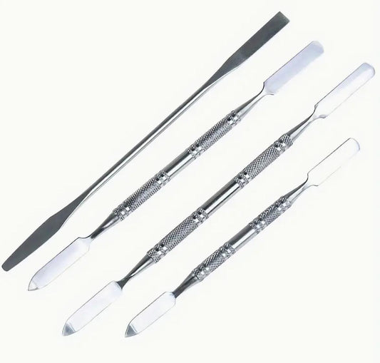 4 Adet Paslanmaz Çelik Spatula Seti