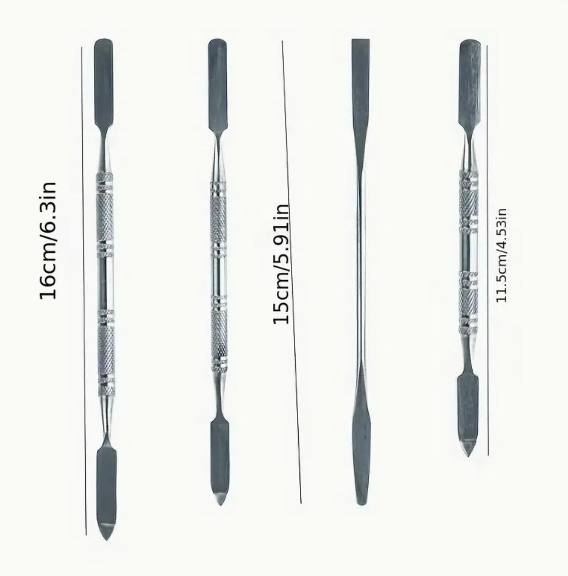 4 Adet Paslanmaz Çelik Spatula Seti