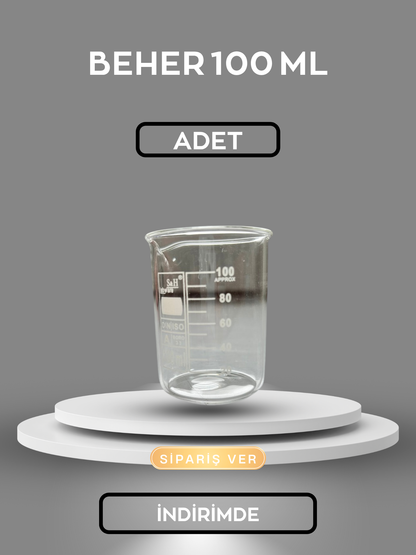 3 ADET CAM  BEHER 100 ML