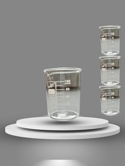 3 ADET CAM  BEHER 100 ML